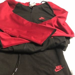 Nike Sweatsuit Burgundy/Black/Red